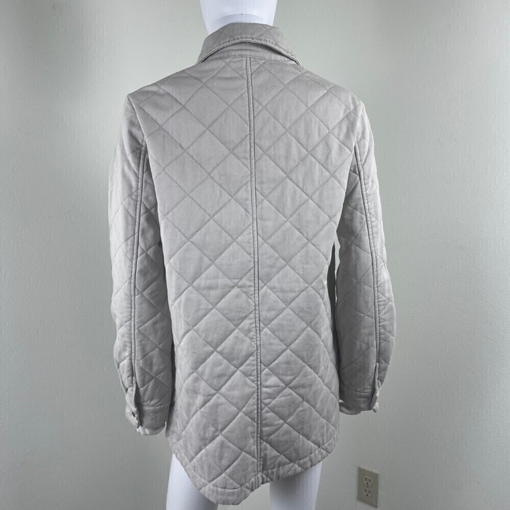 Joie Size M Beige Quilted Cotton Utility Boxy Jacket NEW Chore Farm Coat Outdoor - Picture 9 of 13